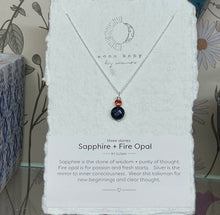  Sapphire  & Fire Opal