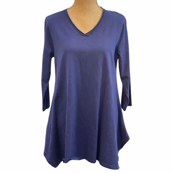 Relaxed 3/4 Sleeve A-line Tunic