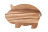 Pig Shaped Serving Board, Acacia Wood