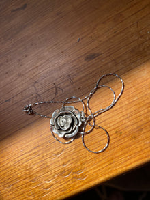  Silver Rose Necklace