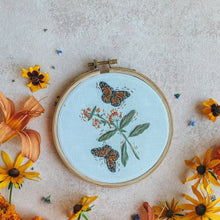  Monarchs & Milkweeds Embroidery Kit