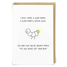 Glow Worm Greetings Card