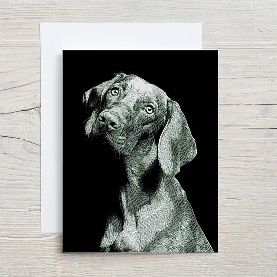 "Hank" Dog Notecard
