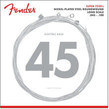  Bass Strings FENDER LS 7250M 45-105 Nickel Plated Steel, Long Scale 4 String