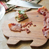 Pig Shaped Serving Board, Acacia Wood