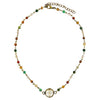 Delicate Short Necklace with Small Round Pendant