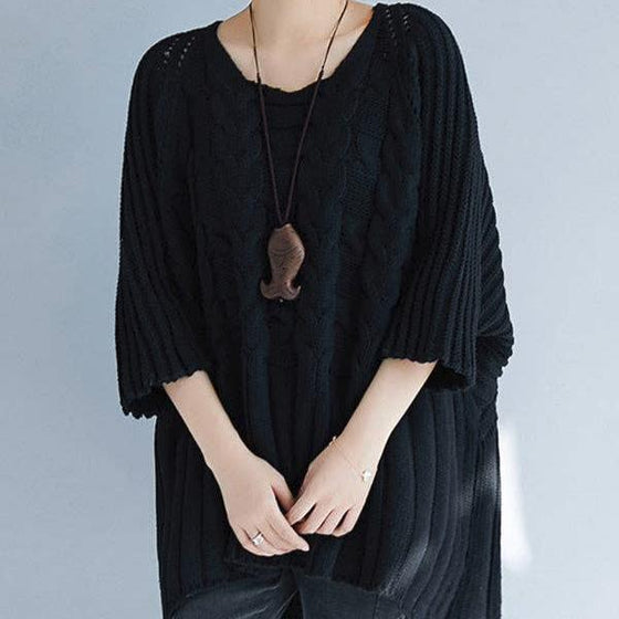 Batwing Half Sleeves Sweater
