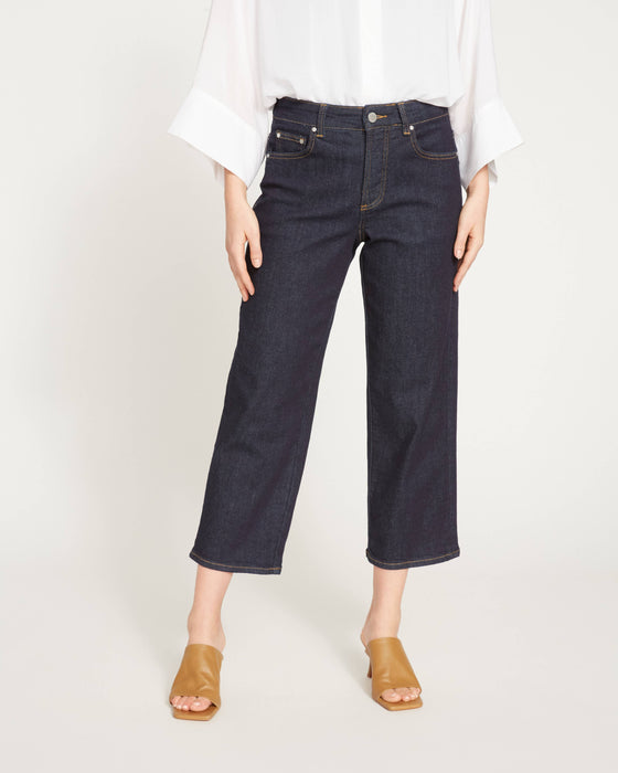 Bae Boyfriend Crop Jeans - Vintage Indigo Selvedge