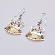  Sterling Silver Hand Hammered Earrings