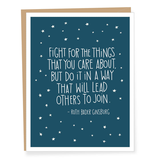 Ruth Bader Ginsburg Quote Blank Card