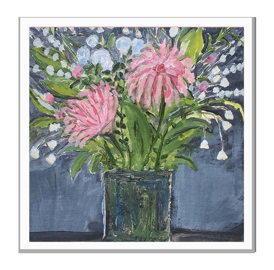Magnet  Pink Flowers
