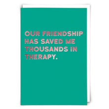  Therapy Greetings Card