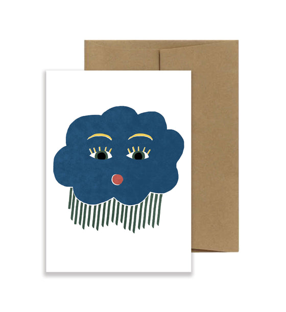 Rainy Cloud Card - Wide Eyes Series