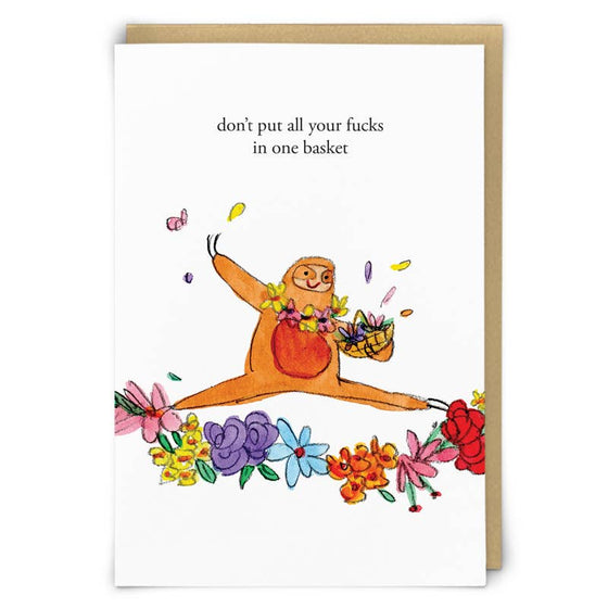 Basket Greeting Card