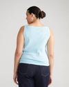 Roitfeld Ribbed Tank - Clear Sky