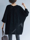 Batwing Half Sleeves Sweater