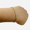 14K Vermeil Box Chain Bracelet, 6.5 Inches + 1" Extender