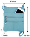 Sandra Cowhide Leather Crossbody Shoulder Bag