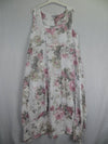Sleeveless Floral Linen Dress