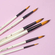  Round Tip Watercolor Brush Set -- 6 piece