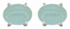 Aqua Chalcedony 925 Sterling Silver Stud Earrings