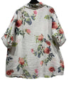 Flower Linen Tunic Shirt
