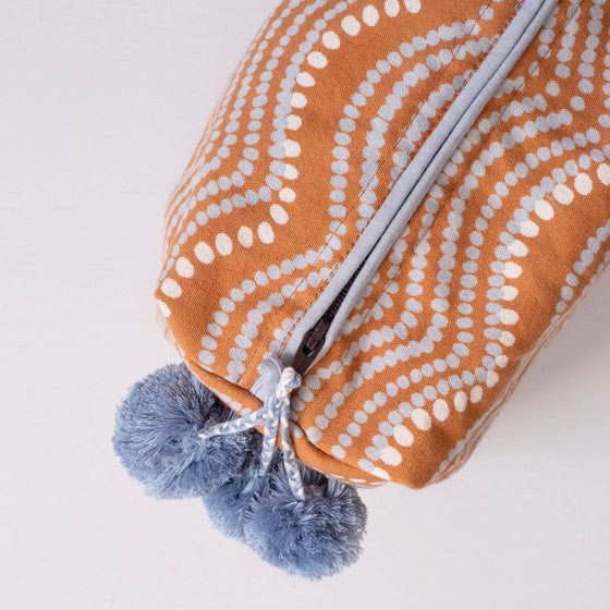Waves Pumpkin Toiletry Bag