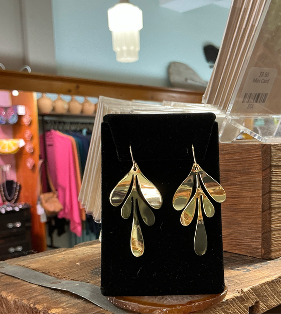 Moonbaby Gold Abstract Leaf