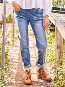  Cache Denim Pull-On Pant