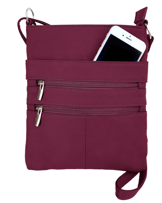 Sandra Cowhide Leather Crossbody Shoulder Bag
