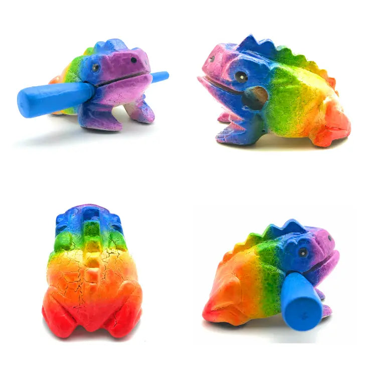 Rasp Wooden Frog 1.5"
