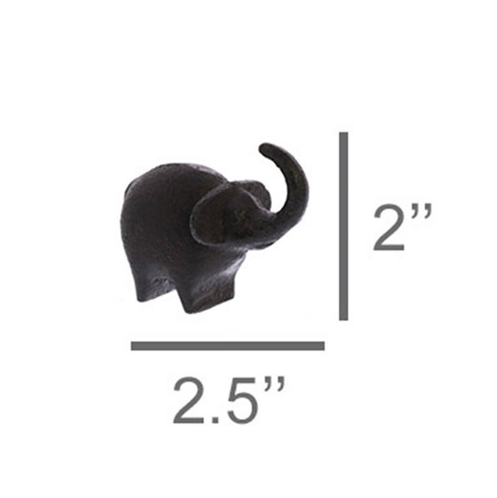 Botero Critter Elephant, Cast Iron - Brown