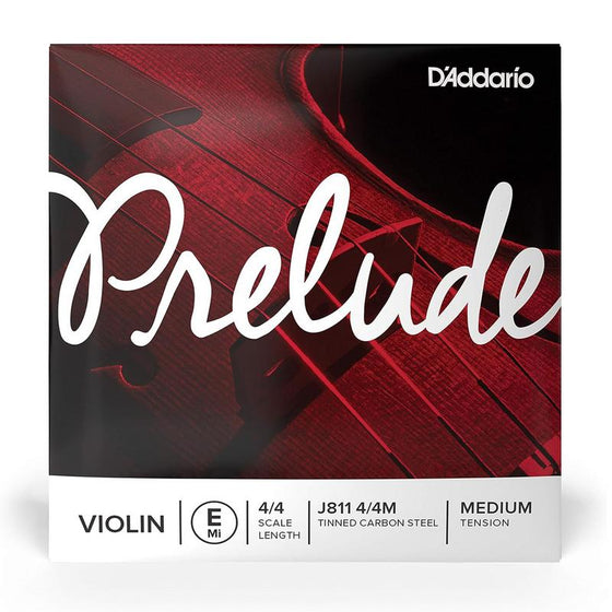 Violin Strings, D'Addario Prelude, 4/4, E, Med