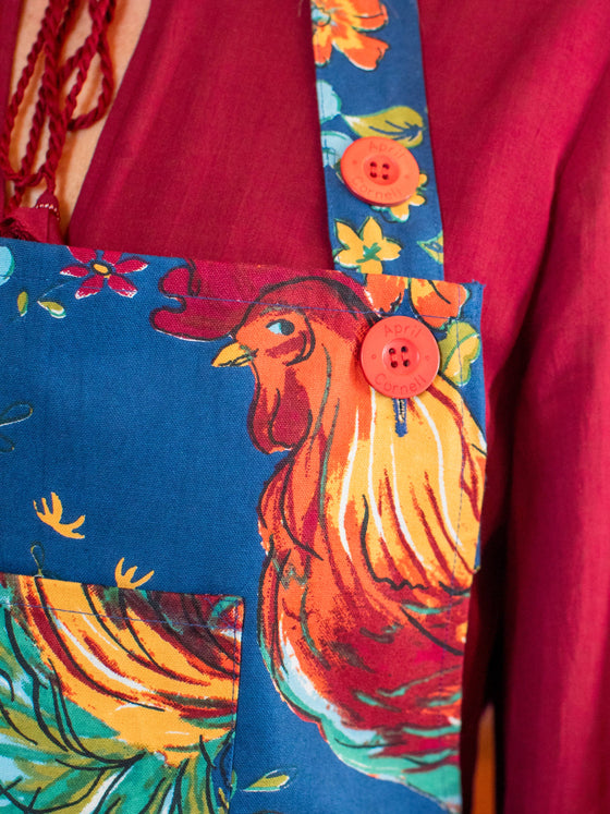 Rooster Chef Apron - With Large Front Pocket