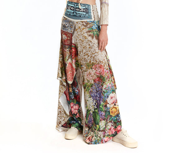 Summer Pants Drape - Fortune In Flowerland