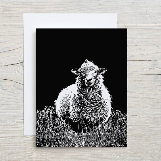 "Matilda" Sheep Notecard