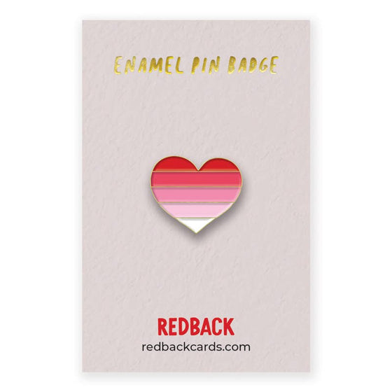 Heart Enamel Pin Badge