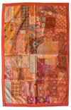 One of A Kind Vintage Textile Table Runner/Cover-Brick Red