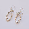 Sterling Silver Hand Hammered Fish Earrings