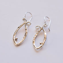  Sterling Silver Hand Hammered Fish Earrings