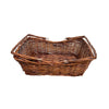 Rectangle Handmade Willow basket w/ foldable Handle
