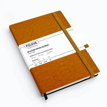  Blakey Ostrich Hide B5 Stone Paper Journal Brown