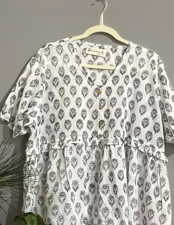 Oversize Blouse (hand block print)