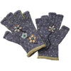 Wallflower Alpaca Fingerless Gloves: One size fits most / Black