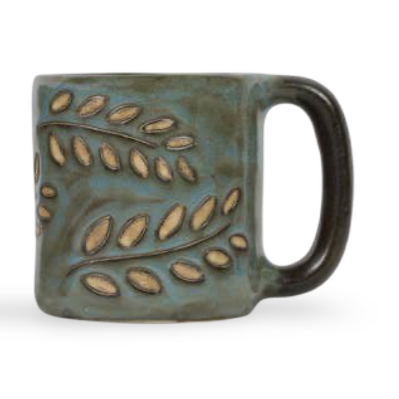 Mara Stoneware Sage Leaves Mug