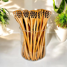  Bamboo Honey Dipper Spoon