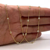 Vermeil 14K Gold Over Sterling Satellite Cz Necklace