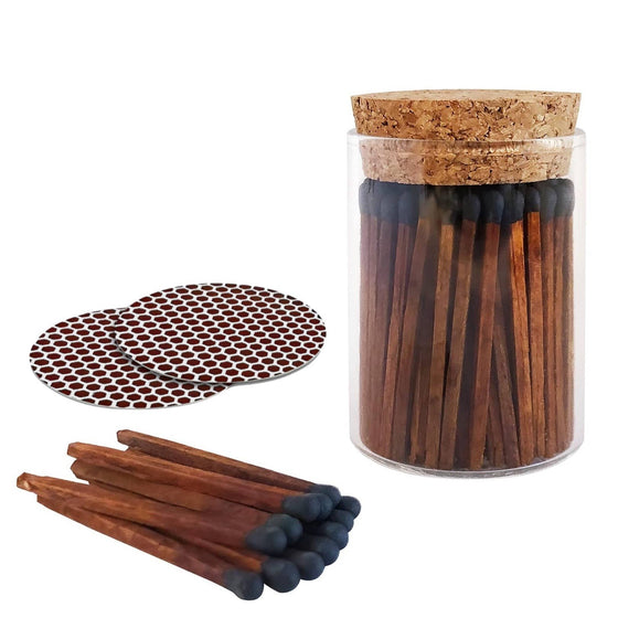 Espresso Decorative Matches - Sizes & Containers of Choice