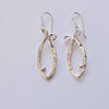 Sterling Silver Hand Hammered Fish Earrings