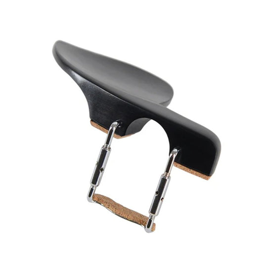 Violin Knilling Chinrest, Guarneri Style, Ebonite Construction, 4/4 Size